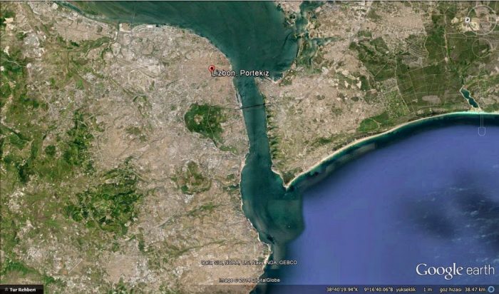 lizbon uydu harita 700x412 - İstanbul'a Benzeyen Şehirler