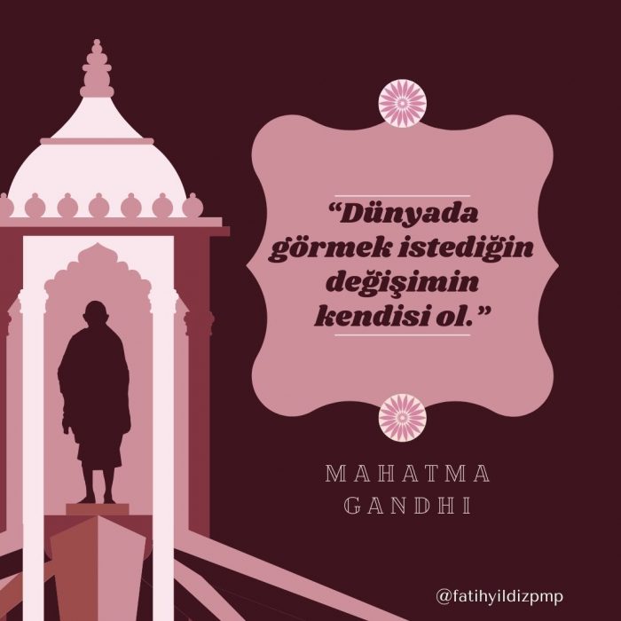 gandhi 700x700 - Gandhi'den Yaşam Dersleri